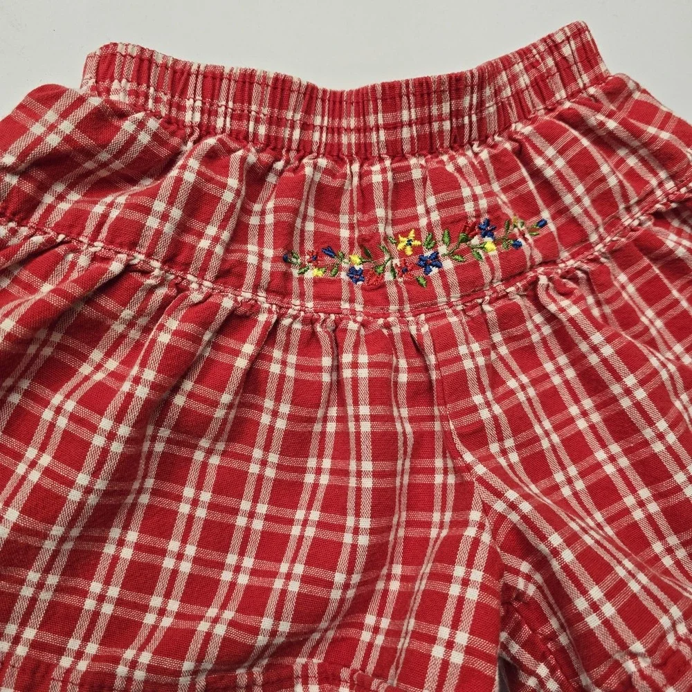 Vintage Osh Kosh B'Gosh Shorts Plaid Girl 2T‎ USA